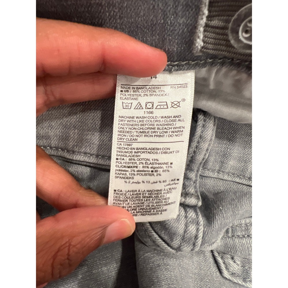 Old Navy Karate Slim Boys Size 14 Gray 360 Stretch Denim Jeans Built-In Tough - Picture 12 of 12